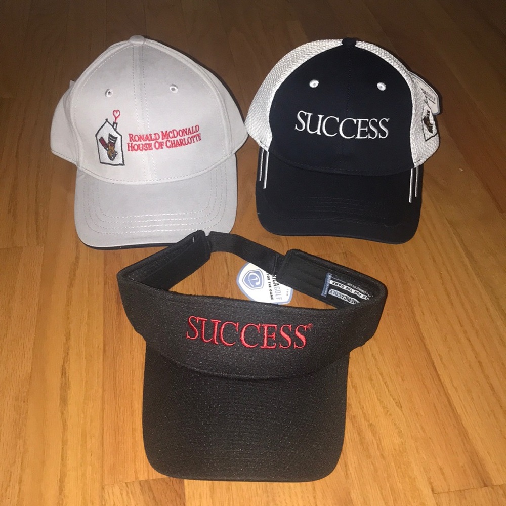 Three Ronald McDonald Hats